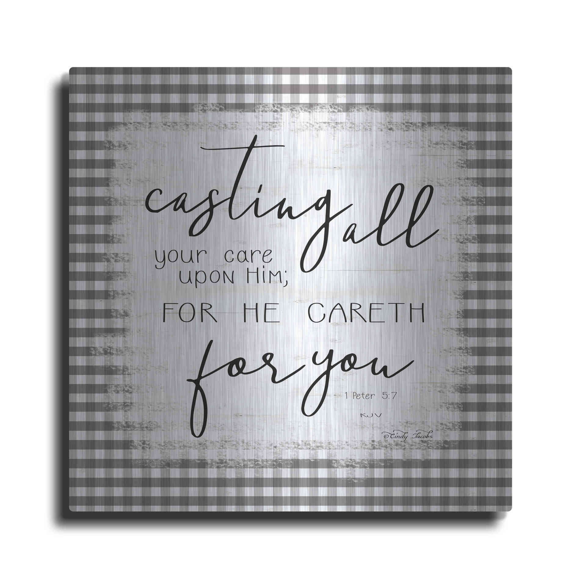 Luxe Metal Art 'Casting All' by Cindy Jacobs, Metal Wall Art