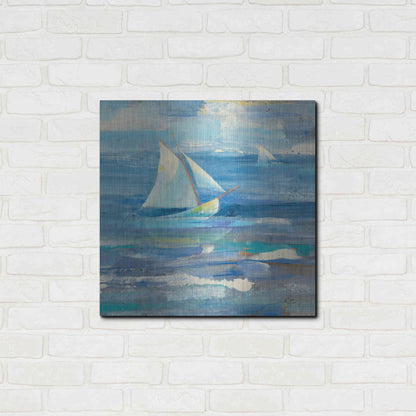 Luxe Metal Art 'Ocean Sail V.2 Sq' by Albena Hristova, Metal Wall Art,24x24