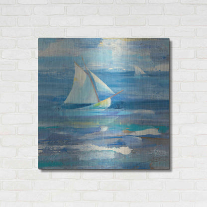 Luxe Metal Art 'Ocean Sail V.2 Sq' by Albena Hristova, Metal Wall Art,36x36
