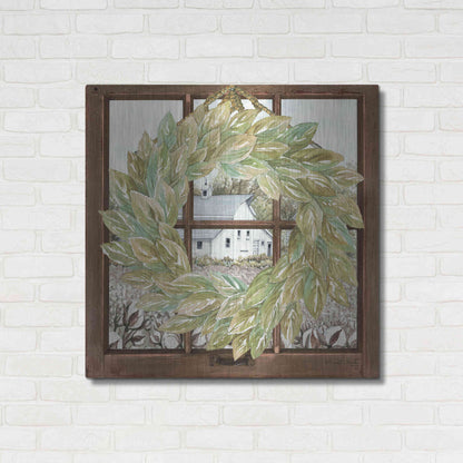 Luxe Metal Art 'Country Windowpane' by Cindy Jacobs, Metal Wall Art,36x36