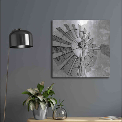 Luxe Metal Art 'Windmill Rotor' by Cindy Jacobs, Metal Wall Art,24x24