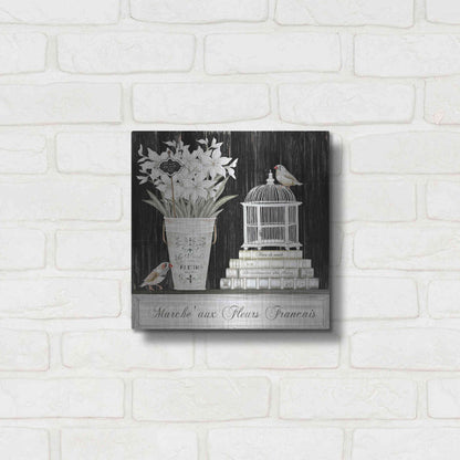 Luxe Metal Art 'Amaryllis Still Life' by Cindy Jacobs, Metal Wall Art,12x12