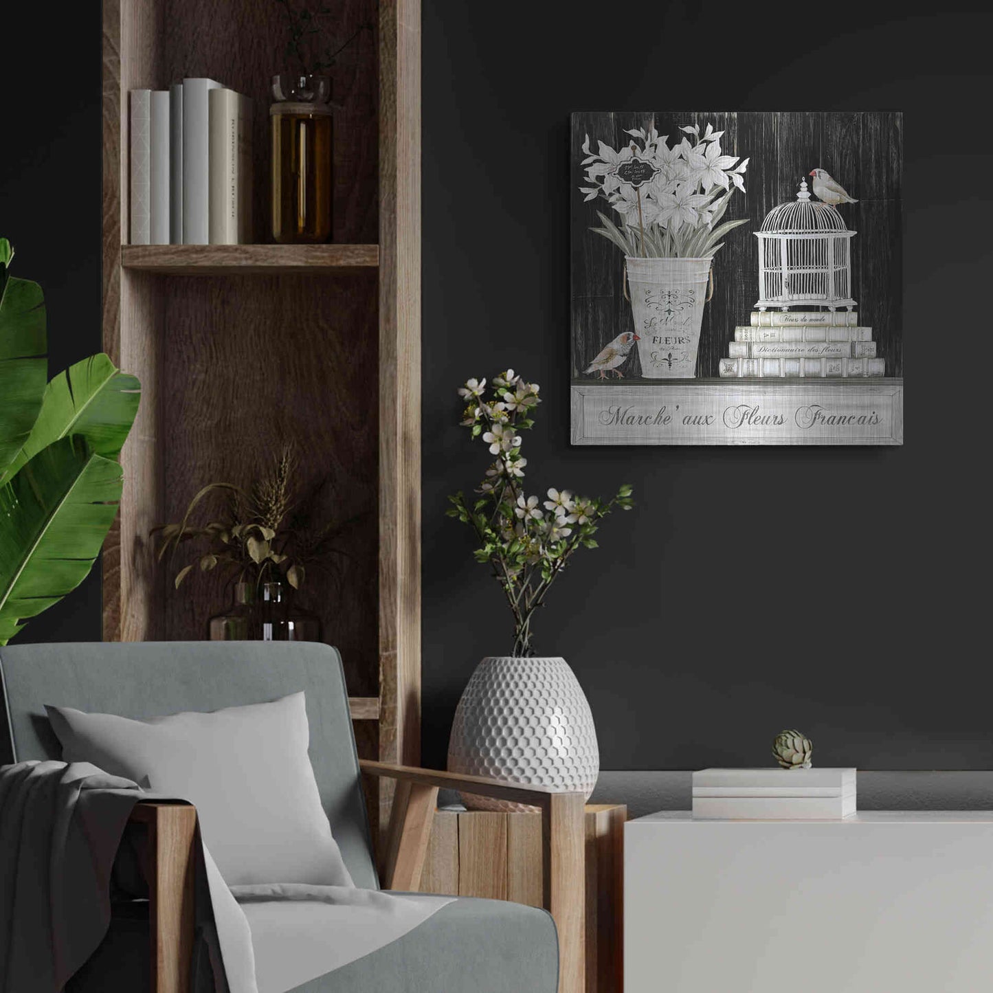 Luxe Metal Art 'Amaryllis Still Life' by Cindy Jacobs, Metal Wall Art,24x24