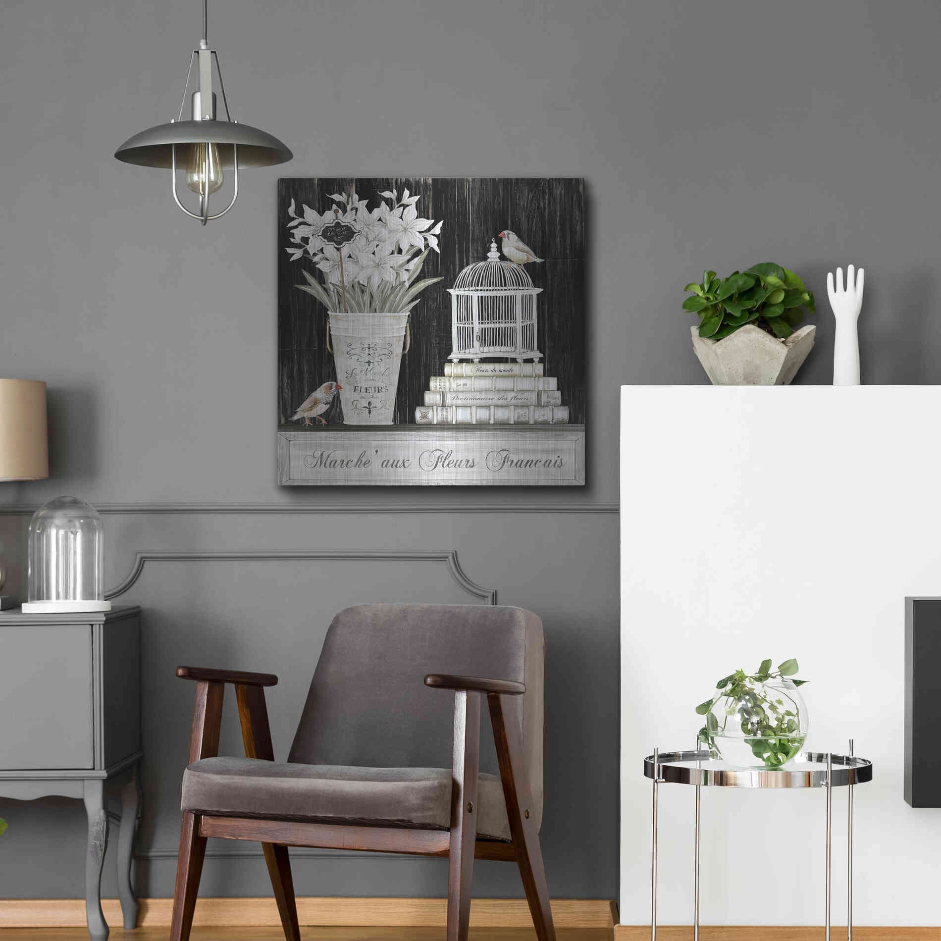 Luxe Metal Art 'Amaryllis Still Life' by Cindy Jacobs, Metal Wall Art,24x24