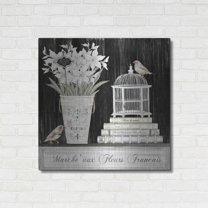 Luxe Metal Art 'Amaryllis Still Life' by Cindy Jacobs, Metal Wall Art,36x36