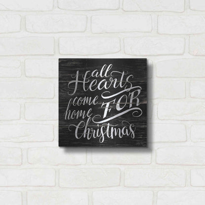 Luxe Metal Art 'Home For Christmas' by Cindy Jacobs, Metal Wall Art,12x12