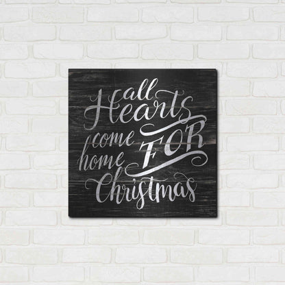 Luxe Metal Art 'Home For Christmas' by Cindy Jacobs, Metal Wall Art,24x24