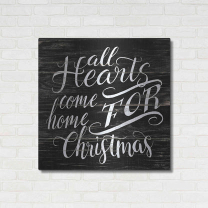 Luxe Metal Art 'Home For Christmas' by Cindy Jacobs, Metal Wall Art,36x36