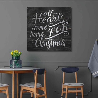 Luxe Metal Art 'Home For Christmas' by Cindy Jacobs, Metal Wall Art,36x36