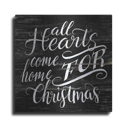 Luxe Metal Art 'Home For Christmas' by Cindy Jacobs, Metal Wall Art
