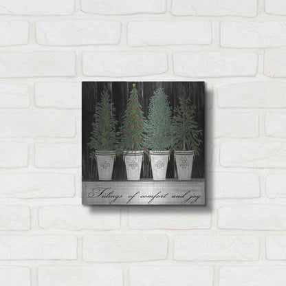 Luxe Metal Art 'Tidings of Comfort & Joy' by Cindy Jacobs, Metal Wall Art,12x12