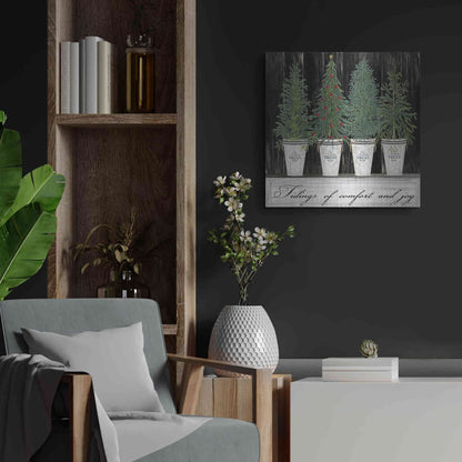 Luxe Metal Art 'Tidings of Comfort & Joy' by Cindy Jacobs, Metal Wall Art,24x24