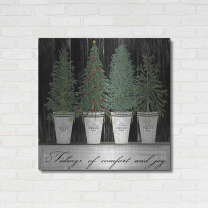 Luxe Metal Art 'Tidings of Comfort & Joy' by Cindy Jacobs, Metal Wall Art,36x36