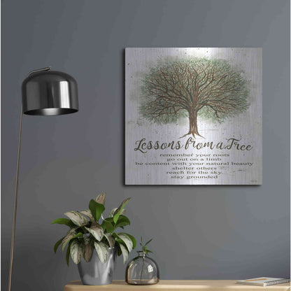 Luxe Metal Art 'Lessons From a Tree' by Cindy Jacobs, Metal Wall Art,24x24