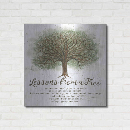 Luxe Metal Art 'Lessons From a Tree' by Cindy Jacobs, Metal Wall Art,36x36