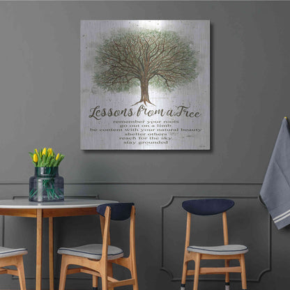 Luxe Metal Art 'Lessons From a Tree' by Cindy Jacobs, Metal Wall Art,36x36