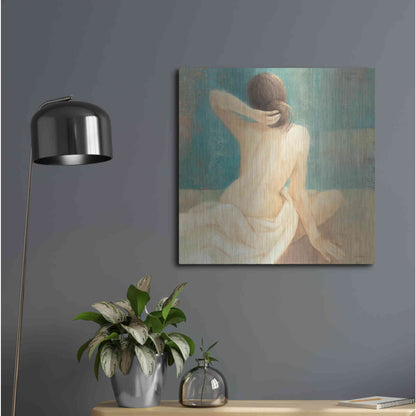 Luxe Metal Art 'Thoughtfulness I' by Albena Hristova, Metal Wall Art,24x24