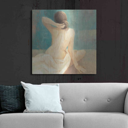 Luxe Metal Art 'Thoughtfulness I' by Albena Hristova, Metal Wall Art,36x36