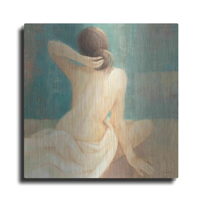 Luxe Metal Art 'Thoughtfulness I' by Albena Hristova, Metal Wall Art