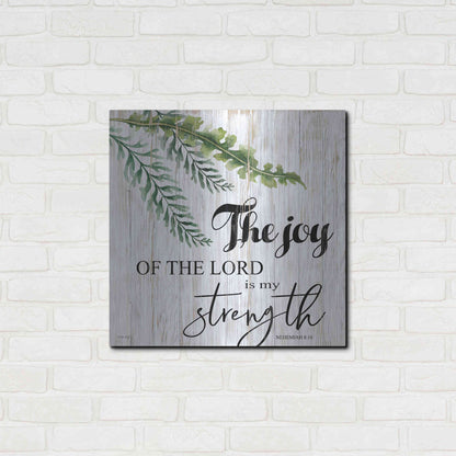 Luxe Metal Art 'The Joy of the Lord is My Strength' by Cindy Jacobs, Metal Wall Art,24x24