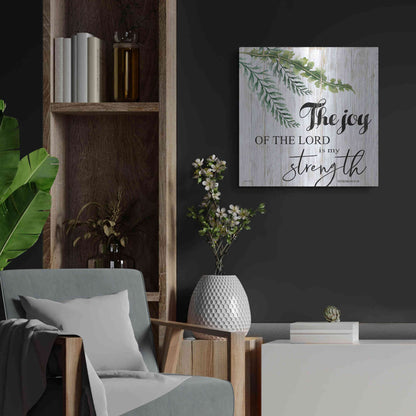 Luxe Metal Art 'The Joy of the Lord is My Strength' by Cindy Jacobs, Metal Wall Art,24x24