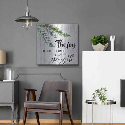 Luxe Metal Art 'The Joy of the Lord is My Strength' by Cindy Jacobs, Metal Wall Art,24x24