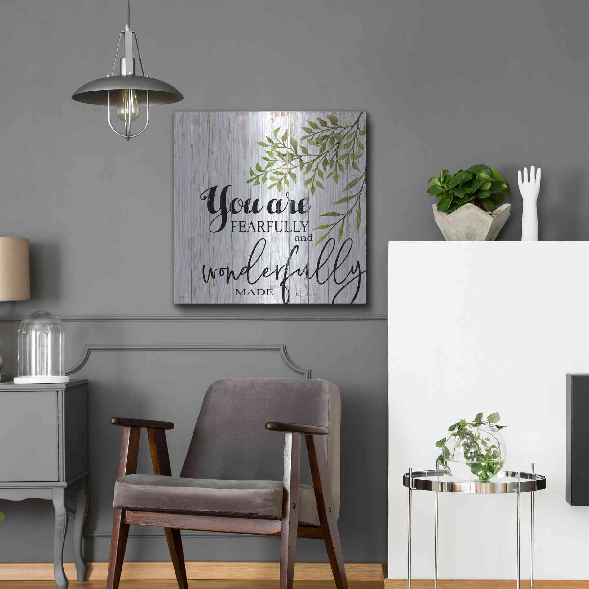 Luxe Metal Art 'You are Fearfully and Wonderfully Made' by Cindy Jacobs, Metal Wall Art,24x24