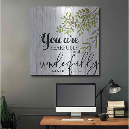 Luxe Metal Art 'You are Fearfully and Wonderfully Made' by Cindy Jacobs, Metal Wall Art,36x36