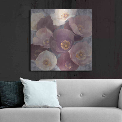 Luxe Metal Art 'Eventide Plum' by Albena Hristova, Metal Wall Art,36x36