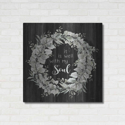 Luxe Metal Art 'It Is Well With My Soul' by Cindy Jacobs, Metal Wall Art,36x36