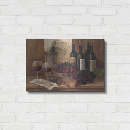 Luxe Metal Art 'Vintage Wine' by Albena Hristova, Metal Wall Art,24x16
