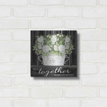 Luxe Metal Art 'And So Together' by Cindy Jacobs, Metal Wall Art,12x12