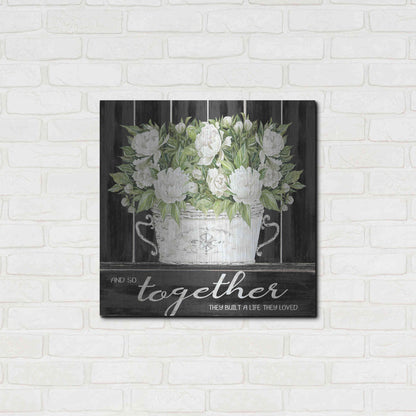 Luxe Metal Art 'And So Together' by Cindy Jacobs, Metal Wall Art,24x24