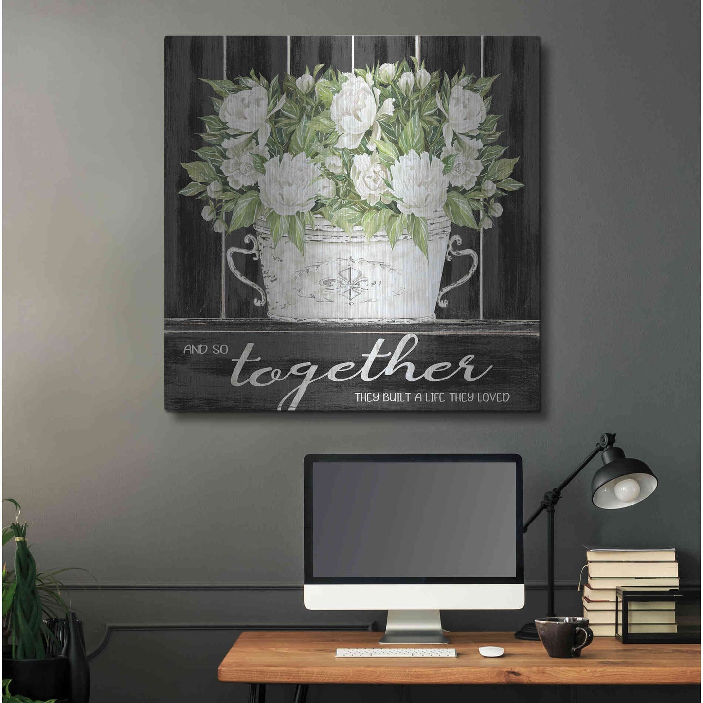 Luxe Metal Art 'And So Together' by Cindy Jacobs, Metal Wall Art,36x36