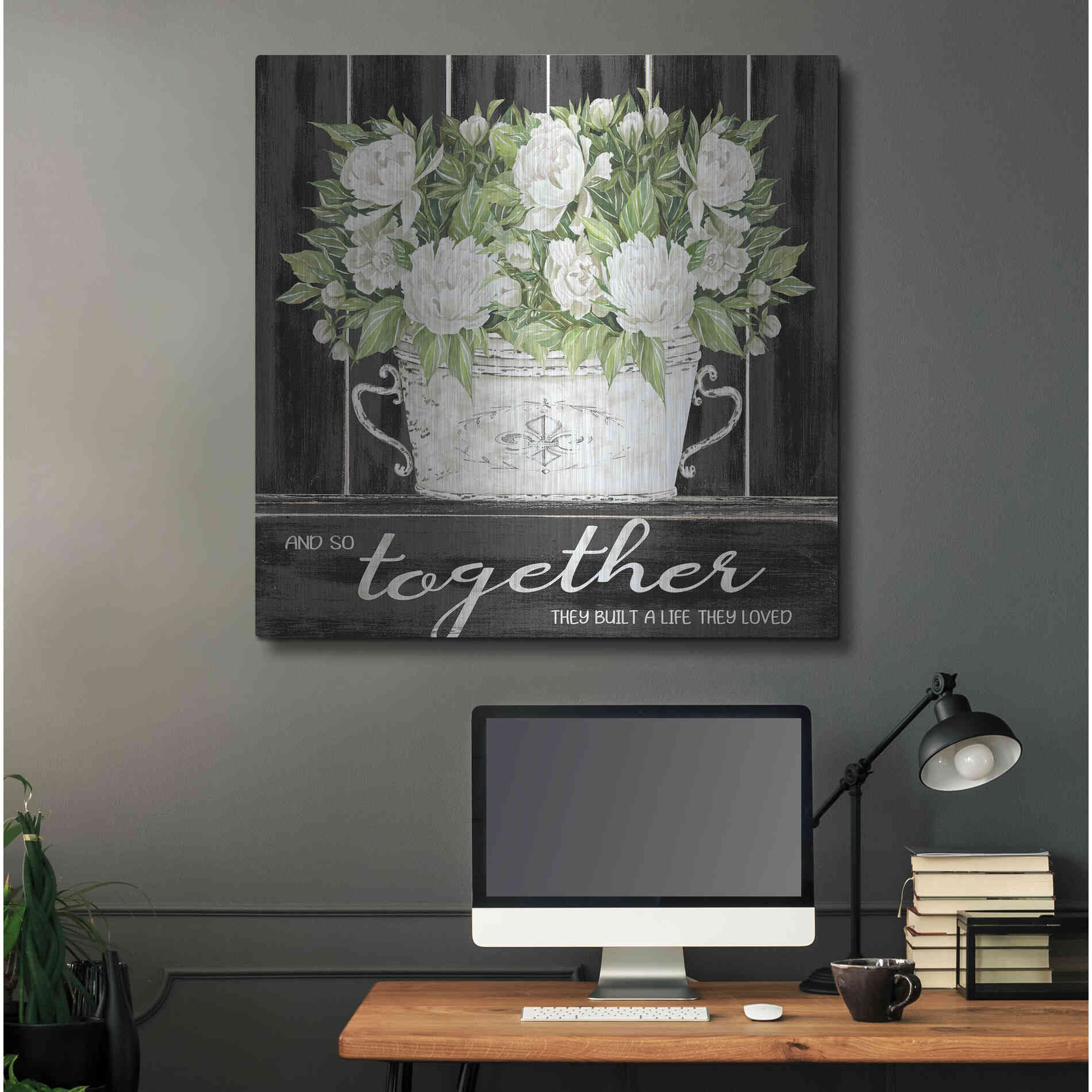 Luxe Metal Art 'And So Together' by Cindy Jacobs, Metal Wall Art,36x36