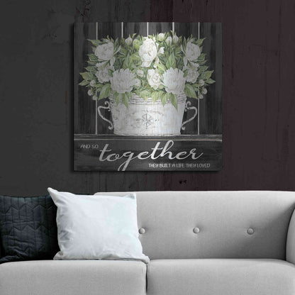 Luxe Metal Art 'And So Together' by Cindy Jacobs, Metal Wall Art,36x36