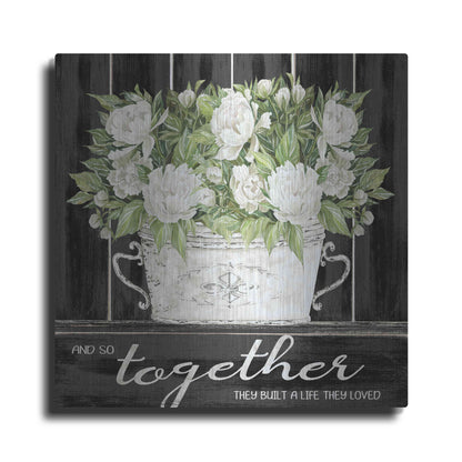 Luxe Metal Art 'And So Together' by Cindy Jacobs, Metal Wall Art