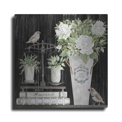 Luxe Metal Art 'Roses and Scales' by Cindy Jacobs, Metal Wall Art