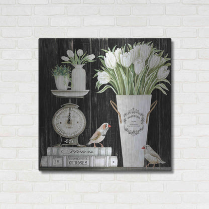 Luxe Metal Art 'Tulips and Scales' by Cindy Jacobs, Metal Wall Art,36x36