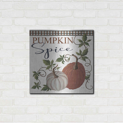 Luxe Metal Art 'Pumpkin Spice' by Cindy Jacobs, Metal Wall Art,24x24