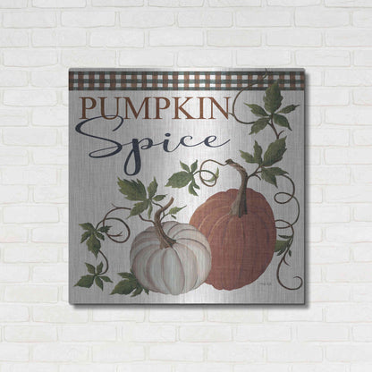 Luxe Metal Art 'Pumpkin Spice' by Cindy Jacobs, Metal Wall Art,36x36
