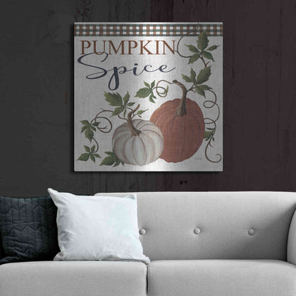 Luxe Metal Art 'Pumpkin Spice' by Cindy Jacobs, Metal Wall Art,36x36