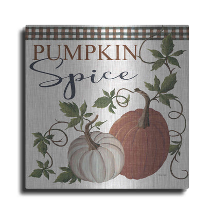 Luxe Metal Art 'Pumpkin Spice' by Cindy Jacobs, Metal Wall Art