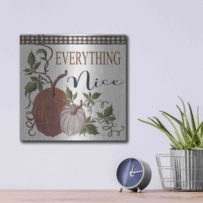 Luxe Metal Art 'Everything Nice' by Cindy Jacobs, Metal Wall Art,12x12