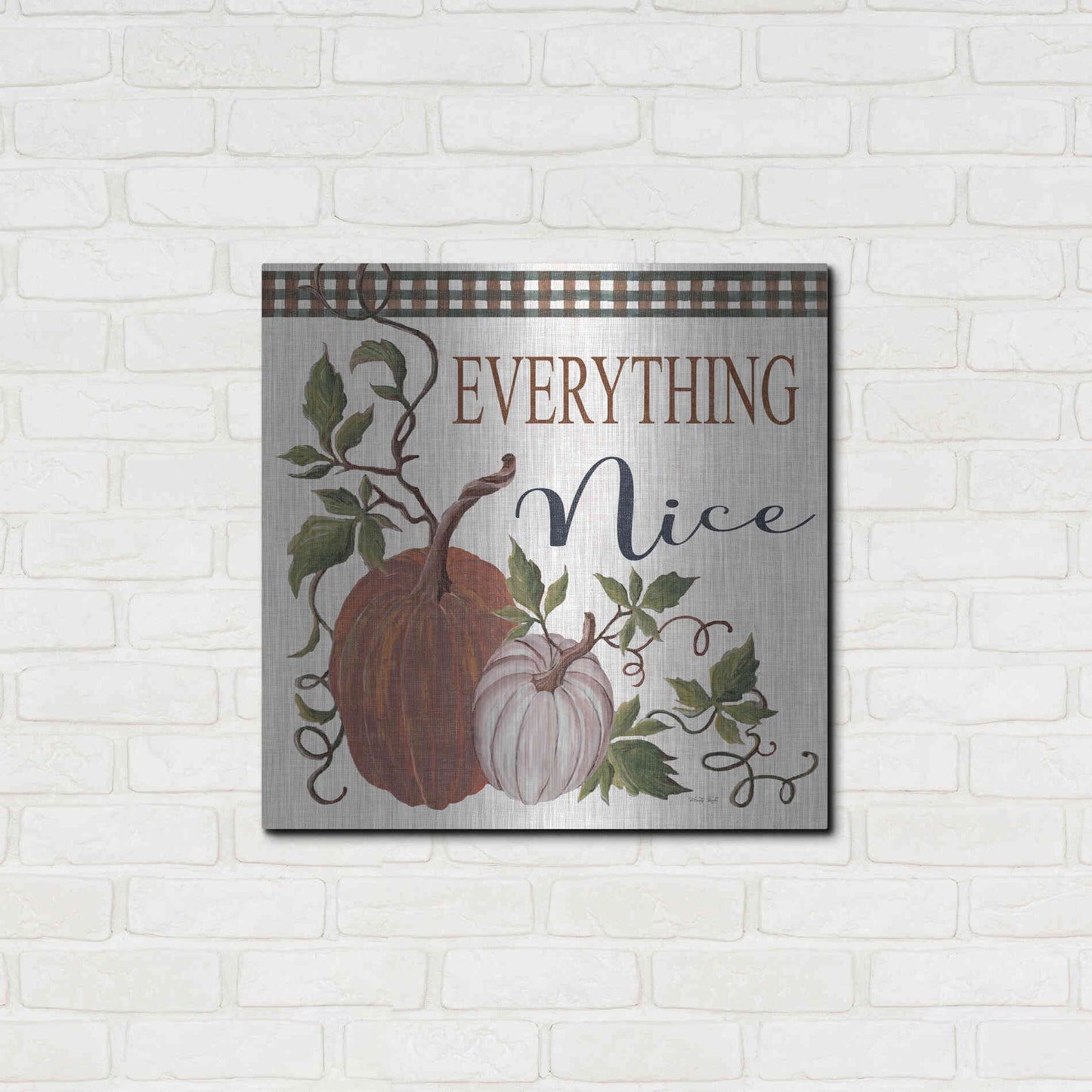 Luxe Metal Art 'Everything Nice' by Cindy Jacobs, Metal Wall Art,24x24