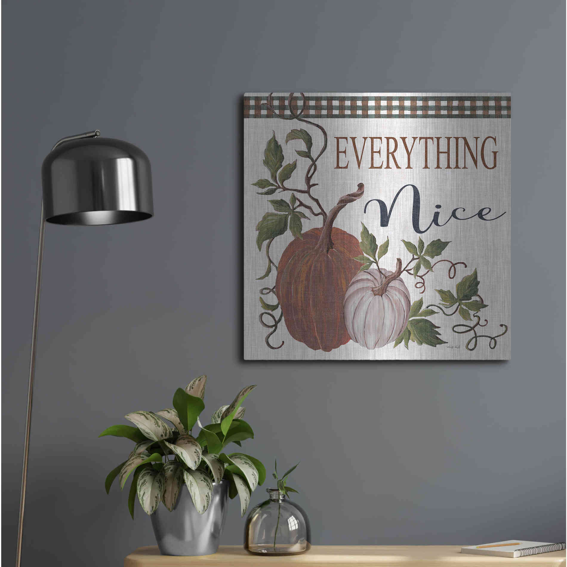 Luxe Metal Art 'Everything Nice' by Cindy Jacobs, Metal Wall Art,24x24