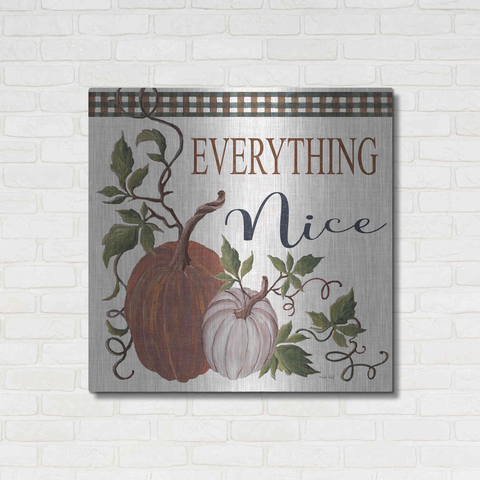 Luxe Metal Art 'Everything Nice' by Cindy Jacobs, Metal Wall Art,36x36