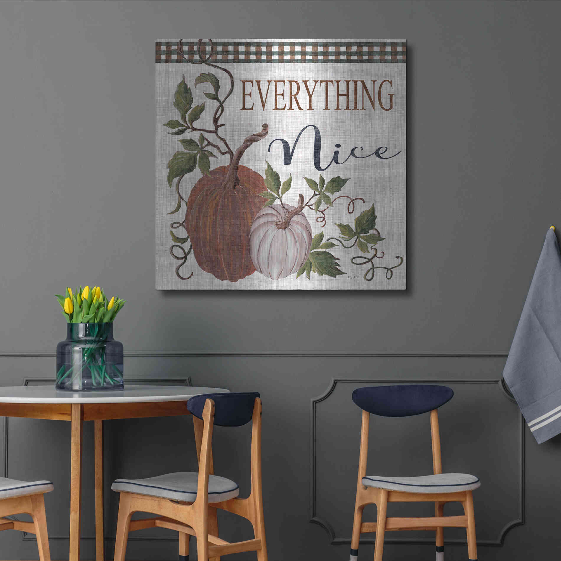 Luxe Metal Art 'Everything Nice' by Cindy Jacobs, Metal Wall Art,36x36