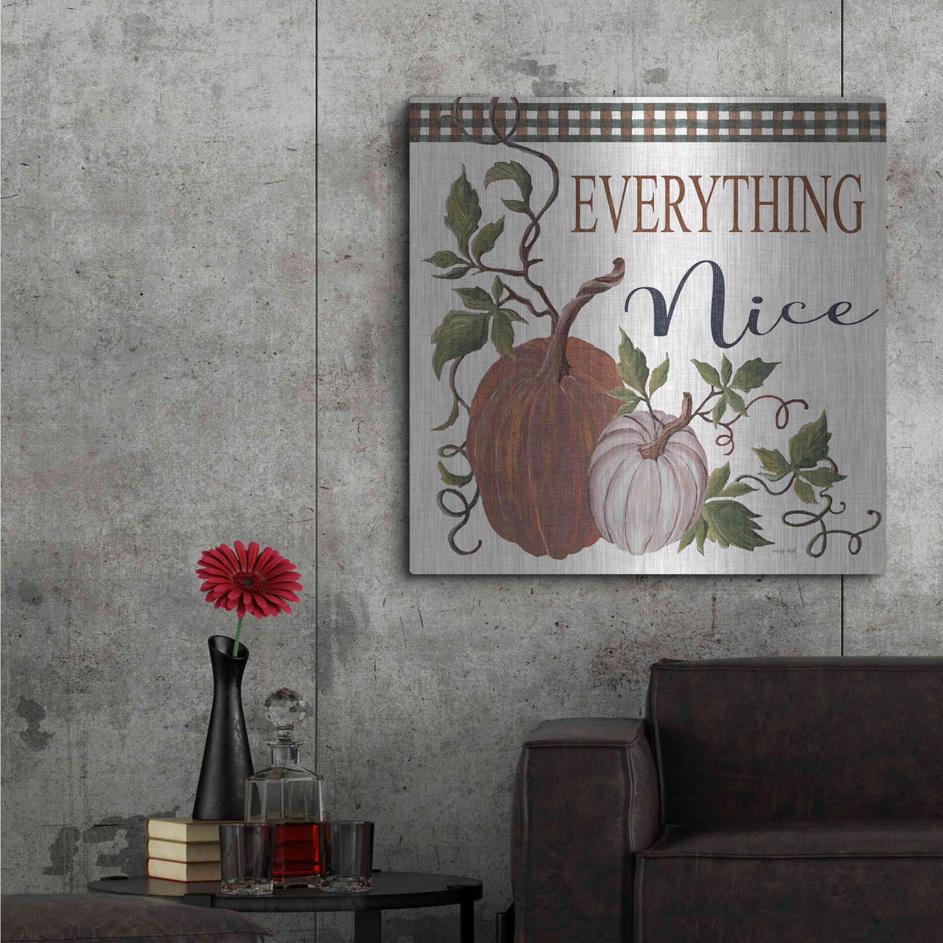 Luxe Metal Art 'Everything Nice' by Cindy Jacobs, Metal Wall Art,36x36