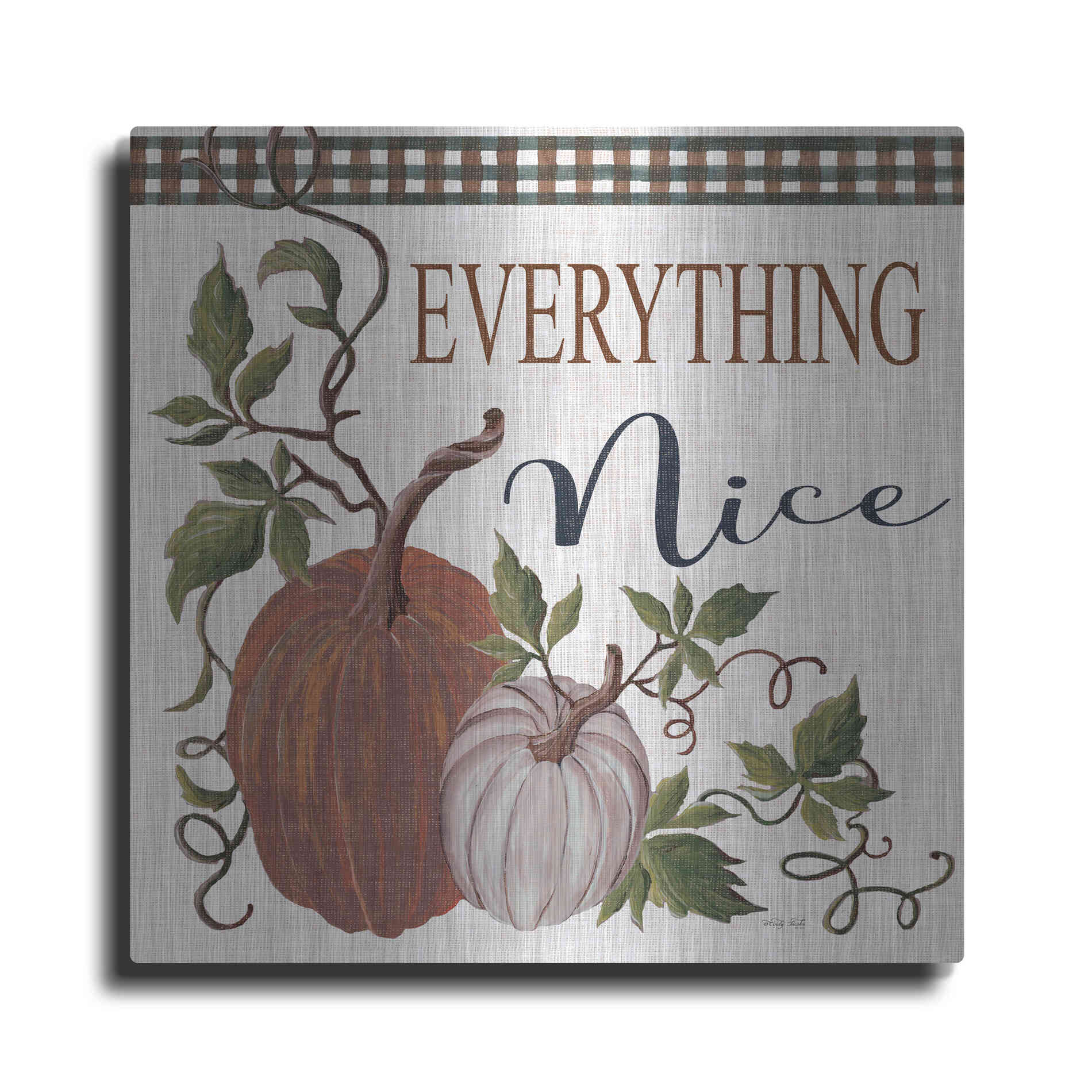 Luxe Metal Art 'Everything Nice' by Cindy Jacobs, Metal Wall Art